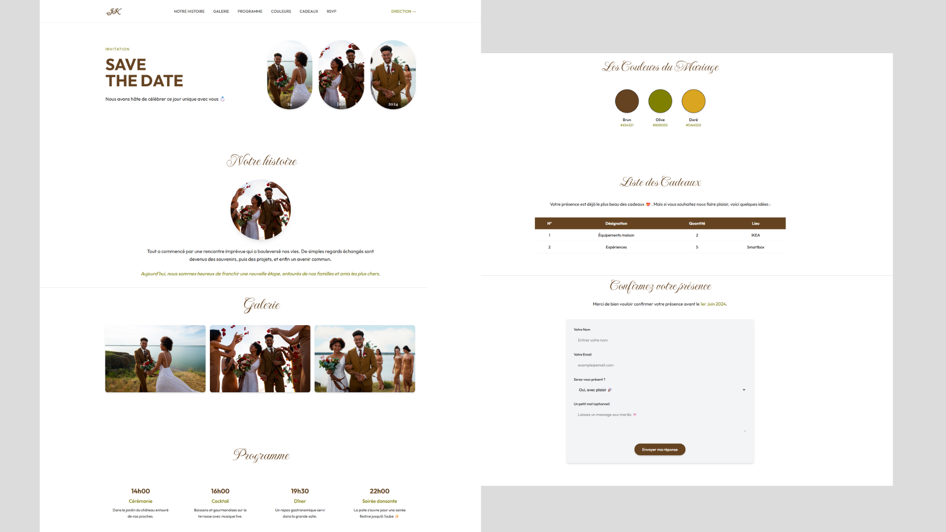 Aperçu — Template N°2 (Nacré)